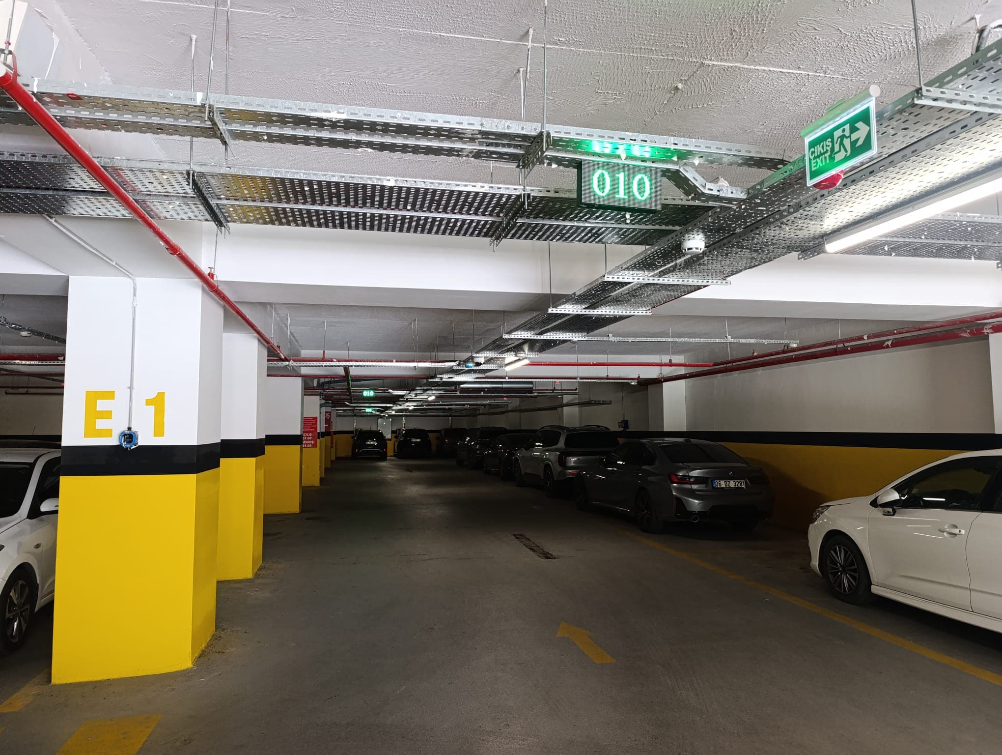 Otopark yönlendirme sistemi çalışma şeması