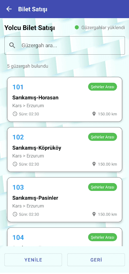 Android POS ödeme ekranı
