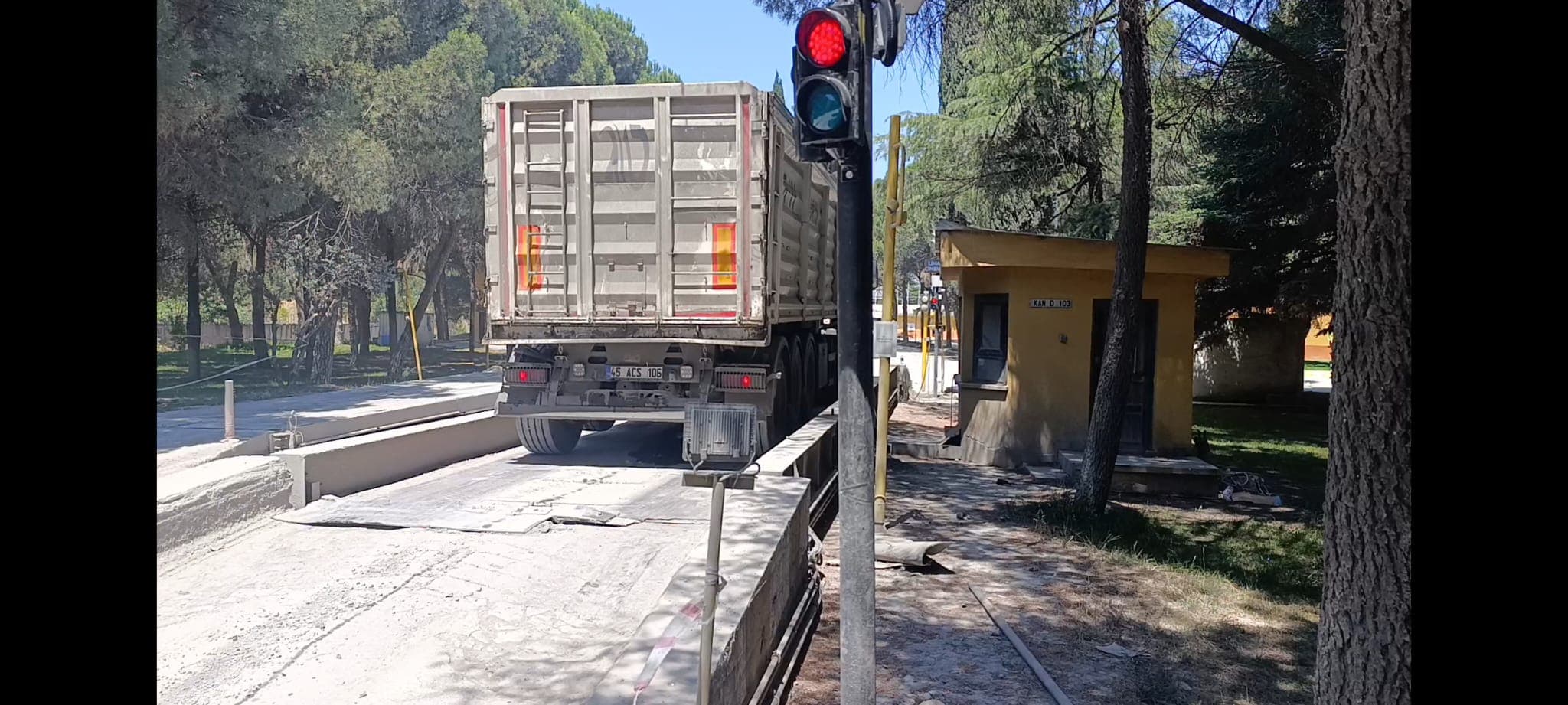 Akıllı kantar otomasyonu çalışma şeması